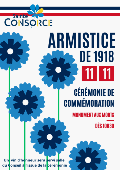 affiche événement cérémonie du 11 novembre 2025