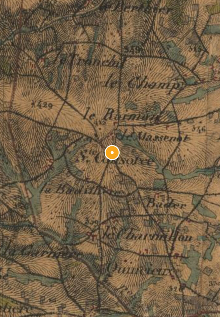 carte état major 1820 66